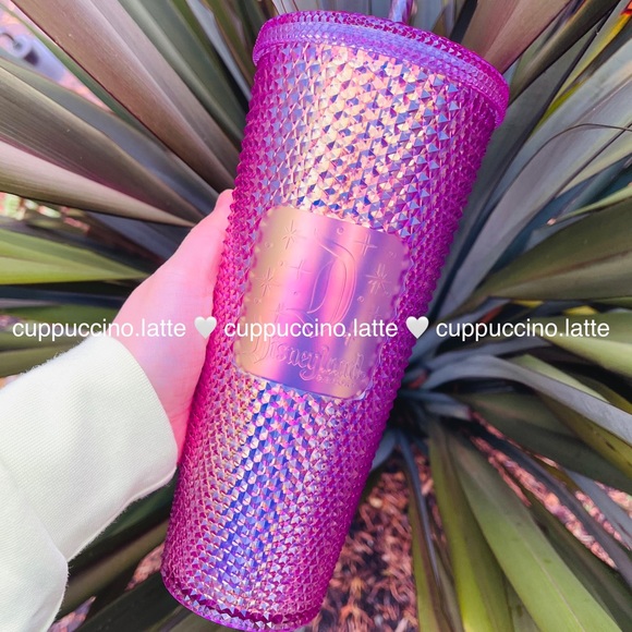 Starbucks Accessories - 💖NEW🏰Starbucks x Disney 50th Anniversary Iridescent Pink Studded Bling Tumbler